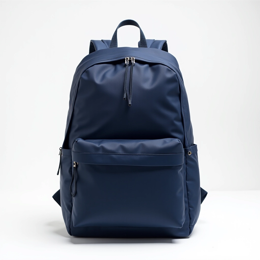 Navy blue sleek daily backpack with dedicated laptop compartment
